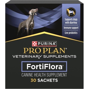 Purina Pro Plan Veterinary Supplements FortiFlora Dog Probiotic Supplement(30 Count)